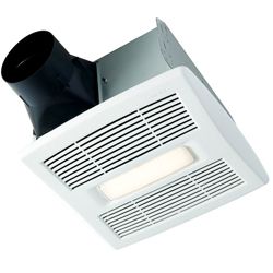 Broan AE110L Flex Series Ventilation Fan with LED Light 110 CFM 9-1/4 x 10 In. Housing 5-3/4 In. Housing Depth 11-3/4 x