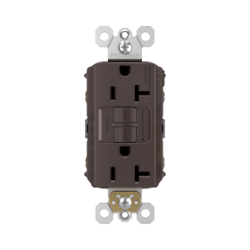 P&S 2097TR 20A SELF-TEST TR SPEC GFI RADIANT RECEPTACLE 125V BROWN