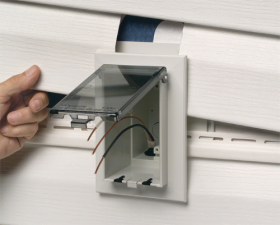 Arlington InBox DBVS1C Low-Profile Vertical Box For New Construction On Any Siding Clear Cover