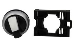 Cutler-Hammer M22-WRK3 3-Position Maintained Selector Switch Non-Illuminated Silver Bezel Black Button