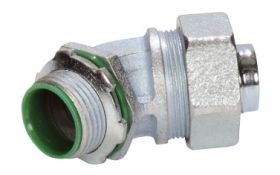 Sepco SLT36-45T 3/4 In. 45-Degree Liquidtight Connector Insulated Throat Malleable Iron