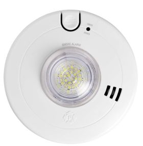 BRK 1046726 SM110LED-AC HARDWIRED SMOKE ALARM W/ 10-YEAR SEALED LITHIUM BATTERY BACKUP INCLUDES 177 CANDELA LED STROBE LIGHT AC 120V INTERCONNECTABLE