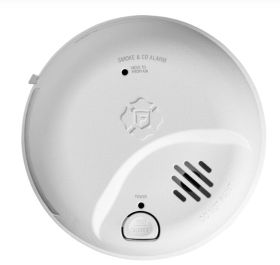 BRK 1046871 SMICO100-AC HARDWIRED COMBO SMOKE & CO ALARM W/ REPLACEABLE BATTERY BACKUP AC 120V INTERCONNECTABLE