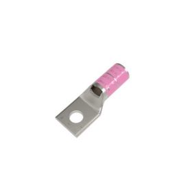 BURNDY YA25LBOX 1/0 1HOLE COPPER COMPRESSION LUG 5/16 STUD PINK