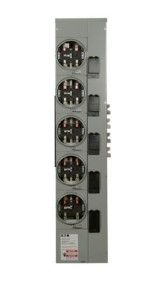 Cutler-Hammer 3MM512R12RLB 125A 5-Socket Plug-On Outdoor Meter Stack 125A Aluminum Bus No Bypass Ringless 120/240V