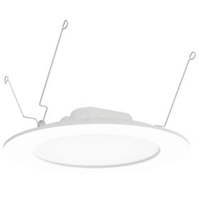 RAB WFRETR06 6 In. LED Recessed Can Retrofit Fixture 11/13/15W Selectable, CCT 27-5K Smooth Trim