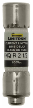 Bussmann FNQ-R-2-1/2 2.5A 600V Time Delay Class CC Fuse