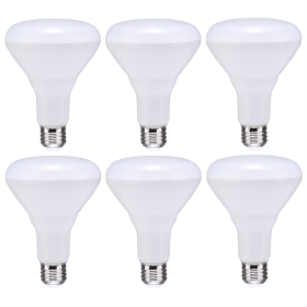 Satco S11473 8.5W BR30 LED 5000K 80 CRI Medium Base 120V Dimmable 6-Pack