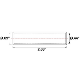 Morris 93220 2/0 AWG Long Barrel AL9CU Aluminum Compression Splice