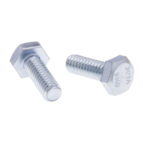 Metallics JBHC2 1/4-20x1" Hex Head Cap Screw Steel Zinc 100/Jr