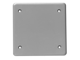 Kraloy 278085 BRC20-2-U PVC Double Gang Cover Blank Plate with Gasket