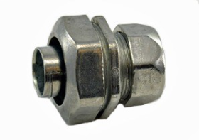 Bridgeport 4361-DC Transition Coupling for 3/4 In. EMT to Liquid Tight Conduit Raintight and Concrete-Tight Die Cast Zinc