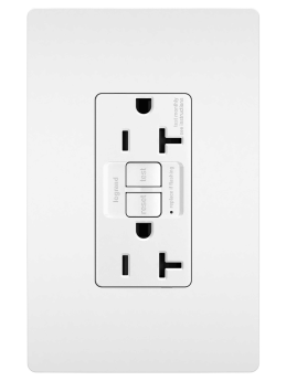 P&S 2097TR-W 20A SELF-TEST TR SPEC GFI RADIANT RECEPTACLE 125V WHITE