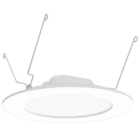 RAB WFRETR06 6 In. LED Recessed Can Retrofit Fixture 11/13/15W Selectable, CCT 27-5K Smooth Trim