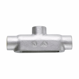 Crouse-Hinds Condulet TB75M Type TB Conduit Body 3/4 in Hub 5 9.5 cu-in Malleable Iron Electro-Galvanized/Aluminum Acrylic