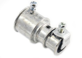 Bridgeport 4057-DC Set-Screw Transition Coupling for 3/4 In. EMT to 3/8 In. FMC or 14/2 to 10/3 AC/MC Die Cast Zinc