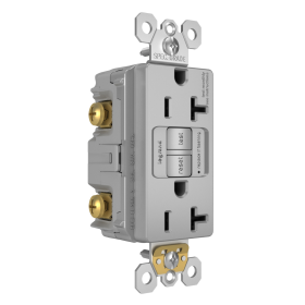 P&S 2097TR-GRY 20A SELF-TEST TR SPEC GFI RADIANT RECEPTACLE 125V GRAY