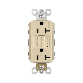 P&S 2097TR-I 20A SELF-TEST TR SPEC GFI RADIANT RECEPTACLE 125V IVORY