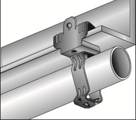 Morris 18050 Conduit Assembly 1/2 in 3/4 in Conduit 1/8 to 1/4 in THK 75 lb Load Spring Steel