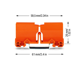 Wago 773-332 Rail Carrier 773 Series #10-12Awg Push in Connectors 10/Bx