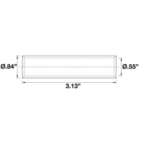 Morris 93224 4/0 AWG Long Barrel AL9CU Aluminum Compression Splice 10/Bx