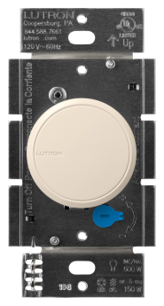 Lutron RCL-153PNL-LA Dalia LED+ Single-Pole or 3-Way Rotary Knob Dimmer Switch with Locator Light 150W LED 600W Incandescent