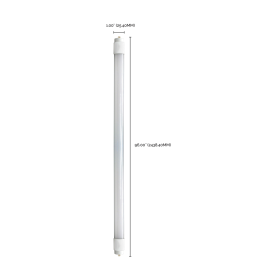 Satco S9919 8 Ft. T8 LED Lamp 40 Watts Type B Ballast Bypass Single Pin FA8 Base 5500 Lumens Non-Dimmable Shatterproof