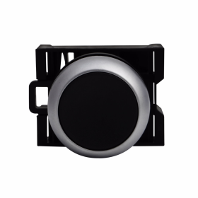 Cutler-Hammer M22-D-S Flush Momentary Pushbutton Non-Illuminated Black NEMA 4X and 13