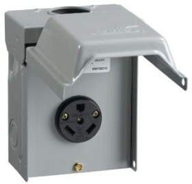 Midwest UO13 30Amp 120/240V 3-Wire Heavy Duty Power Outlet NEMA-3R Inuse Enclosure With R32U Receptacle