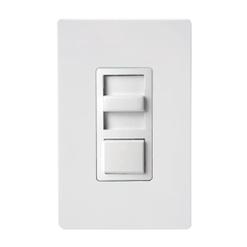 Cooper WBSD-010M-C1 Momentary Wall Switch Slide 0-10V Dimmer 120/277VAC White/Ivory/Light Almond