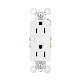 Pass & Seymour 885W Legrand 885-W Sierraplex Receptacle15Amp 125Volt Screw Terminal & Speedwire White