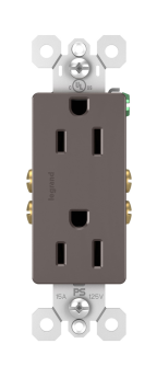 Pass & Seymour 885 Legrand 885 Receptacle Sierraplex 15 Amp 125 Volt Screw Terminal Speedwire Brown 3W