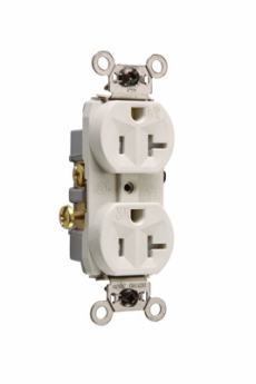 P&S WR20TR-LA 20A 2P 3-WIRE TR WR RECEPTACLE 125V LIGHT ALMOND