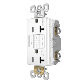 P&S 2097TRWR-W 20A SELF-TEST TR WR SPEC GFI RADIANT RECEPTACLE 125V WHITE