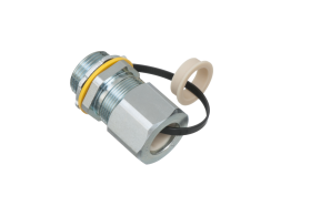 Arlington LPCG757S 3/4 in Zinc Plated Steel Strain Relief Cord Connector .385-.75 in Cable Opening