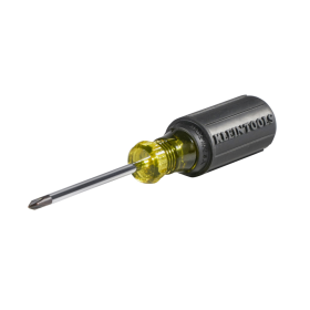 Klein Tools 603-3 #1 Phillips Screwdriver 3-Inch Round Shank