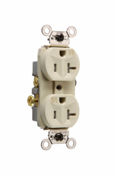 P&S WR20TR-I 20A 2P 3-WIRE TR WR RECEPTACLE 125V IVORY