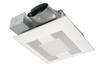 Panasonic FV-0510VSL1 WhisperValue Ventilation Fan with LED Light, 50/80/100 CFM Selector, 10-1/4 In. Sq. Housing, 3-3/8 In. Housing Depth, 13 In. Sq. Grille, 4 In. Duct Diameter, L-Shaped Mounting Bracket