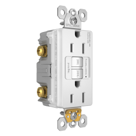 P&S 1597TR-W 15A SELF-TEST TR SPEC GFI RADIANT RECEPTACLE 125V WHITE