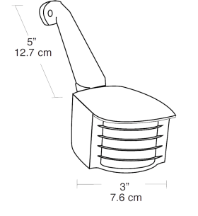 RAB Lighting LS300W LED Sensor 120 VAC 110 Degree