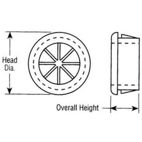 Morris 22348 1/2" Cable Bushing 10/Bag