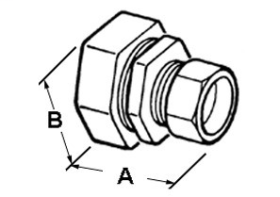 Bridgeport 4362-DC Transition Coupling for 1 In. EMT to Liquid Tight Conduit Raintight and Concrete-Tight Die Cast Zinc