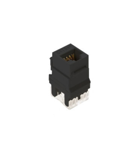 Pass & Seymour WP3450-BK Cat 5e Keystone Connector, Plastic, Black