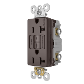 P&S 2097 20A SELF-TEST SPEC GFI RADIANT RECEPTACLE 125V BROWN