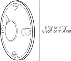 RAB XC1A 4 In. Diameter 1-Hole Heavy-Duty Weatherproof Cover 1/2 In. Taps Die Cast Aluminum Bronze