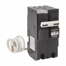 Cutler-Hammer GFTCB260 60A 2-Pole GFCI 5mA 120/240V 10kA Self-Test Circuit Breaker with Pigtail