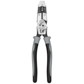 Klein J2159CRTP Hybrid Pliers With Crimper Fish Tape Puller & Wire Stripper