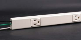 Wiremold V20GB306 3' 6 Outlet Strip Plugmold 15A 125V Ivory