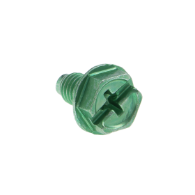 Metallics JGSH20 Combination Grounding Screw #10-32 Screw 3/8 in OAL 2 in Slotted/Phillips Drive Steel