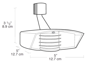 RAB STL110W-LED 110 Degree Motion Sensor with Photocontrol LED Rated 120V White